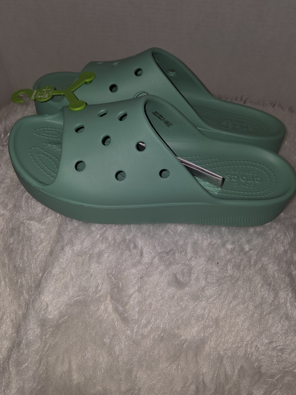 CROCS Classic Slide Sandals - Seafoam - Picture 7 of 7